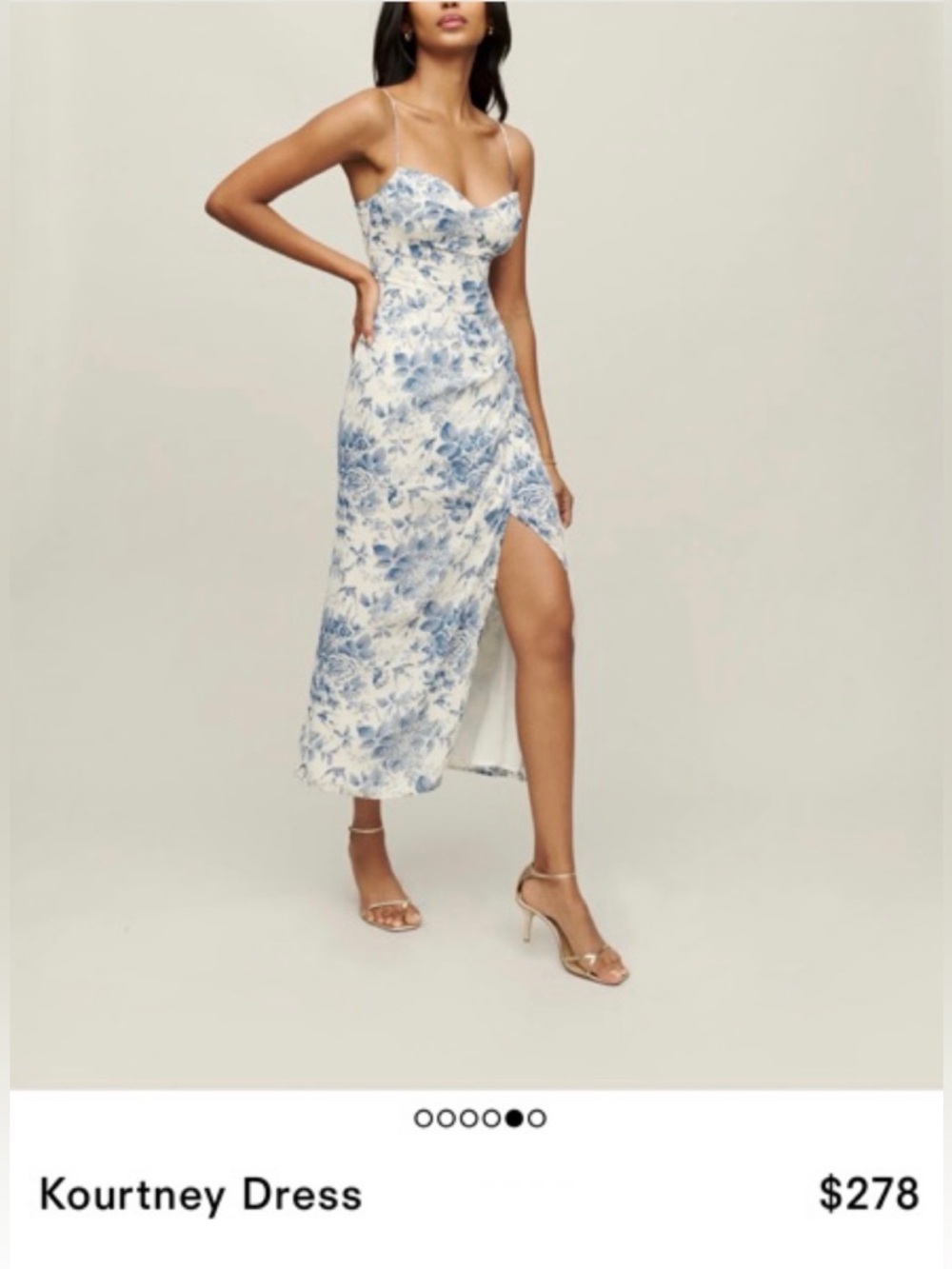 Reformation Kourtney Dress- size 8 (dry cleaned)